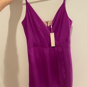 NWT HEMLINE PURPLE DRESS LAVENDER ROSE